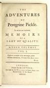 SMOLLETT, TOBIAS. The Adventures of Peregrine Pickle. 4 vols. 1751